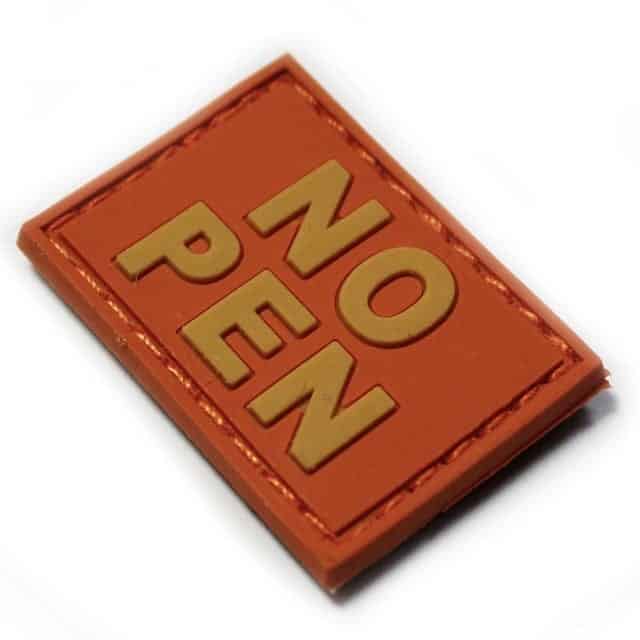 NO PEN small patch (Orange)-Socom Tactical Airsoft-Socom Tactical Airsoft