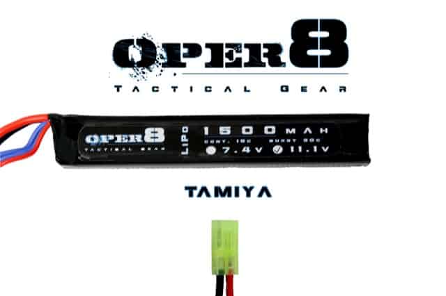 Oper8 11.1v 1500MAH LiPo Stick Battery-Oper8 Power-Socom Tactical Airsoft