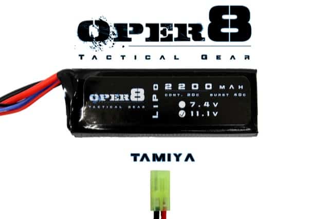 Oper8 11.1v 2200MAH LiPo Block Battery-Oper8 Power-Socom Tactical Airsoft