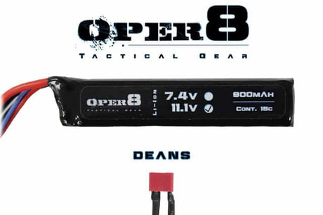 Oper8 11.1V 900MAH Mini Stick Lipo-Oper8 Power-Socom Tactical Airsoft