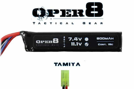 Oper8 11.1V 900MAH Mini Stick Lipo-Oper8 Power-Socom Tactical Airsoft