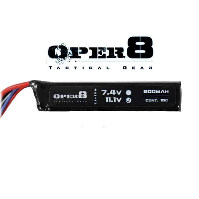 Oper8 11.1V 900MAH Mini Stick Lipo-Oper8 Power-Socom Tactical Airsoft
