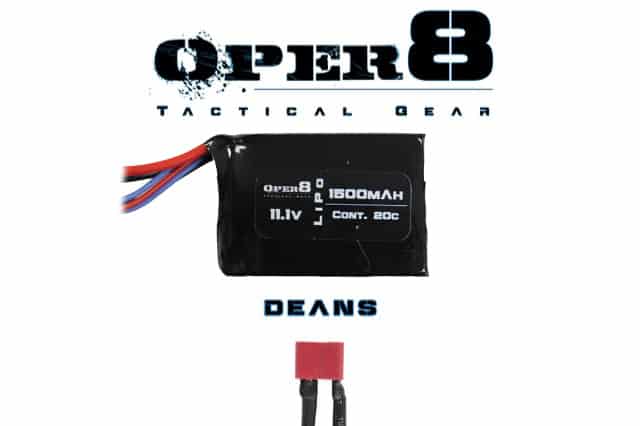 Oper8 11.1V Lipo 1500MAH Block Battery-Oper8 Power-Socom Tactical Airsoft