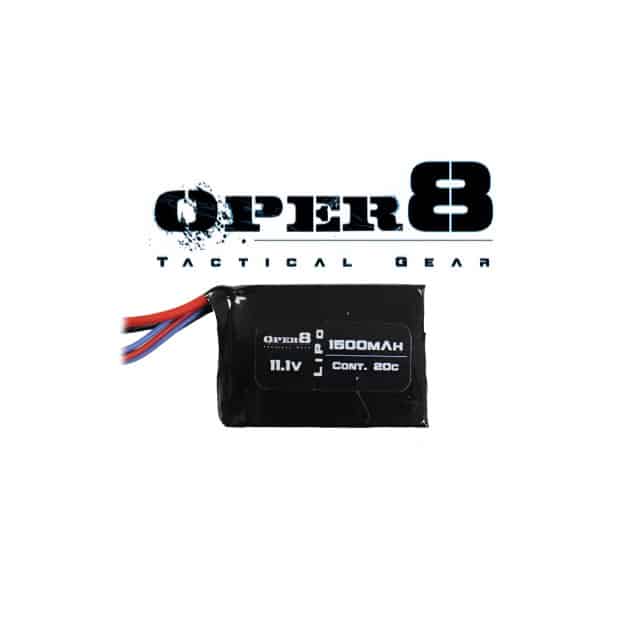 Oper8 11.1V Lipo 1500MAH Block Battery-Oper8 Power-Socom Tactical Airsoft