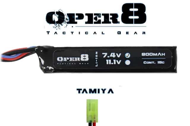 Oper8 7.4V 900MAH Mini Stick Lipo-Oper8 Power-Socom Tactical Airsoft