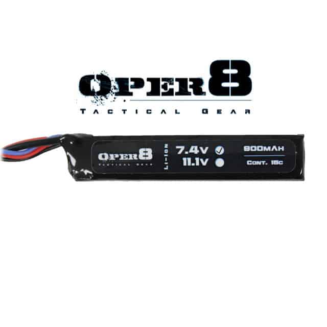 Oper8 7.4V 900MAH Mini Stick Lipo-Oper8 Power-Socom Tactical Airsoft