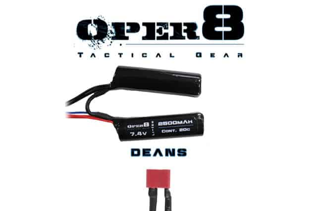 Oper8 7.4V Li-ion 2500MAH Nunchuck Battery-Oper8 Power-Socom Tactical Airsoft