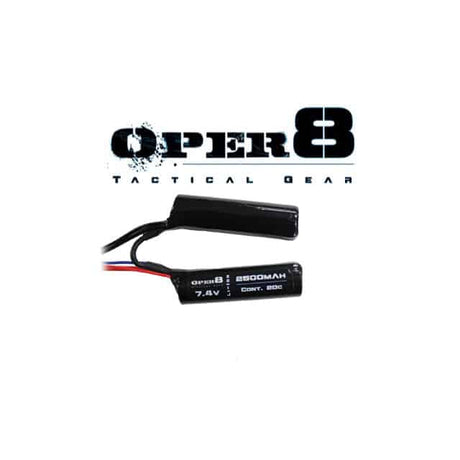 Oper8 7.4V Li-ion 2500MAH Nunchuck Battery-Oper8 Power-Socom Tactical Airsoft