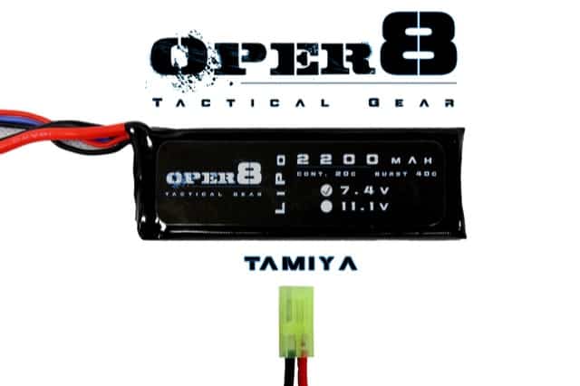 Oper8 7.4v Lipo Block 2200MAH Battery-Oper8 Power-Socom Tactical Airsoft