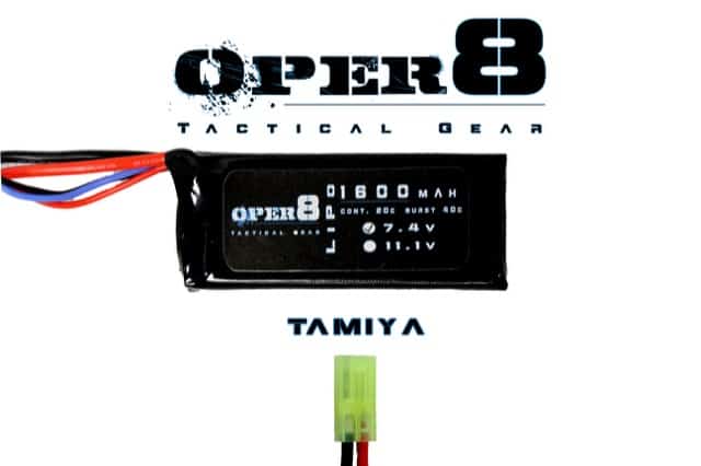 Oper8 7.4v Lipo Block Mini 1600MAH Battery-Oper8 Power-Socom Tactical Airsoft