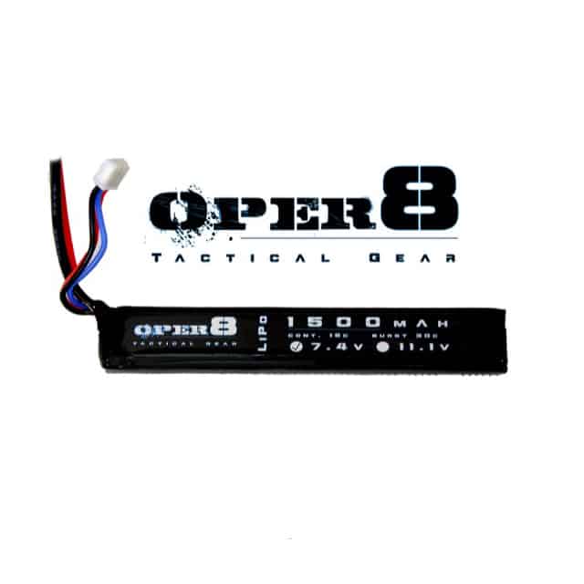 Oper8 7.4v Lipo Stick 1500MAH-Oper8 Power-Socom Tactical Airsoft
