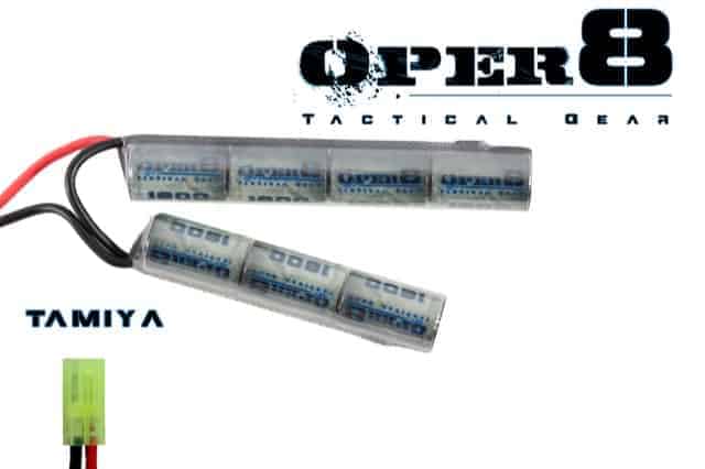 Oper8 8.4v 1600MAH Crane Stock Battery-Oper8 Power-Socom Tactical Airsoft
