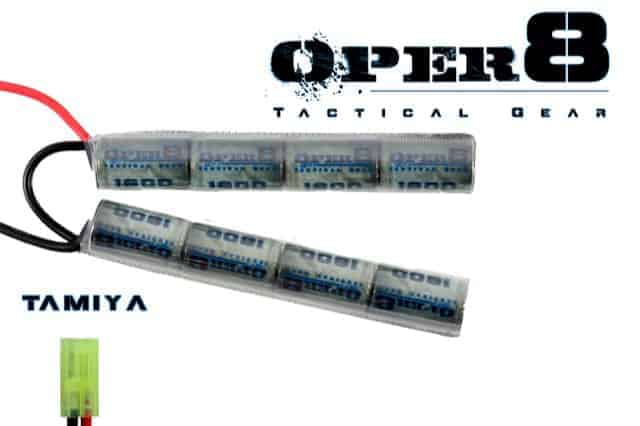 Oper8 9.6v 1600MAH Crane Stock Battery-Oper8 Power-Socom Tactical Airsoft