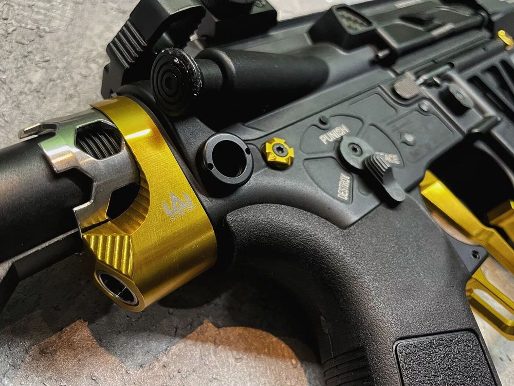 Poseidon Terminator CNC M4 AEG Kit - Gold-Poseidon-Socom Tactical Airsoft