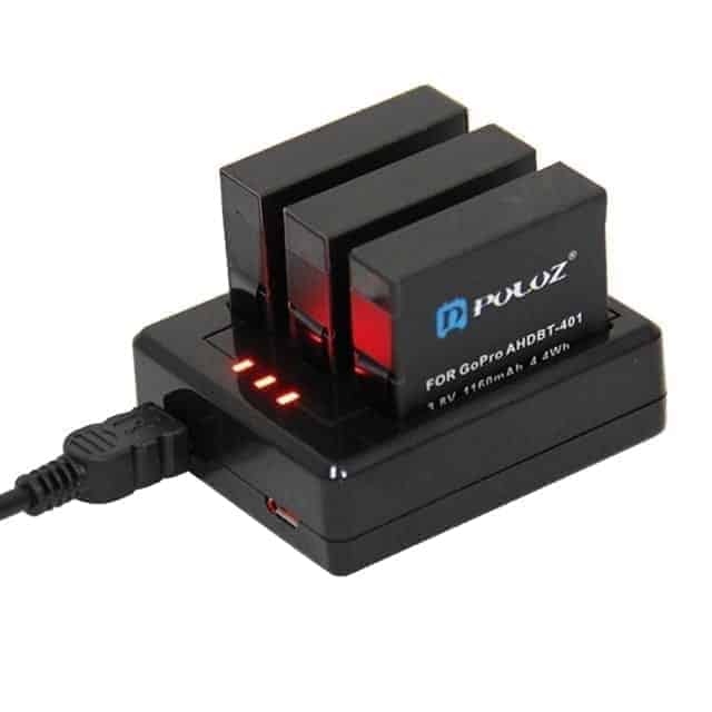 PULUZ 3-channel Battery Charger for GoPro HERO4-puluz-Socom Tactical Airsoft