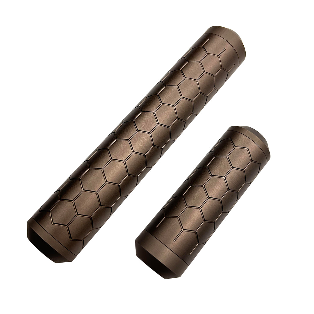 SniperMechanics HEXX Suppressor 16mm CCW Dark Earth-Sniper Mechanic-Socom Tactical Airsoft