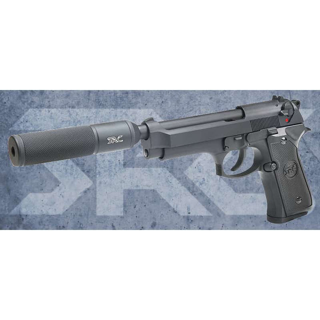 SRC M9 Tactical Gas Blowback Pistol (With Silencer)-SRC-Socom Tactical Airsoft