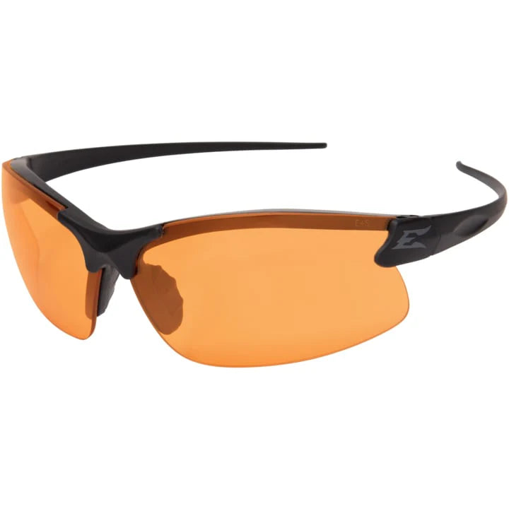 Edge Tactical Sharp Edge Thin Temple - Soft-Touch Matte Black Frame / Tiger's Eye Vapor Shield Lenses