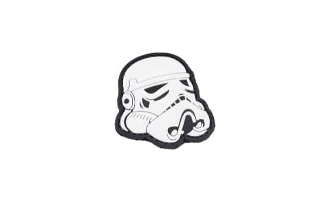 Star Wars Stormtrooper helmet velcro morale patch (Black)-Socom Tactical Airsoft-Socom Tactical Airsoft