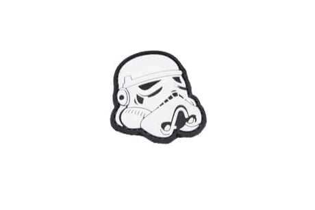 Star Wars Stormtrooper helmet velcro morale patch (Black)-Socom Tactical Airsoft-Socom Tactical Airsoft