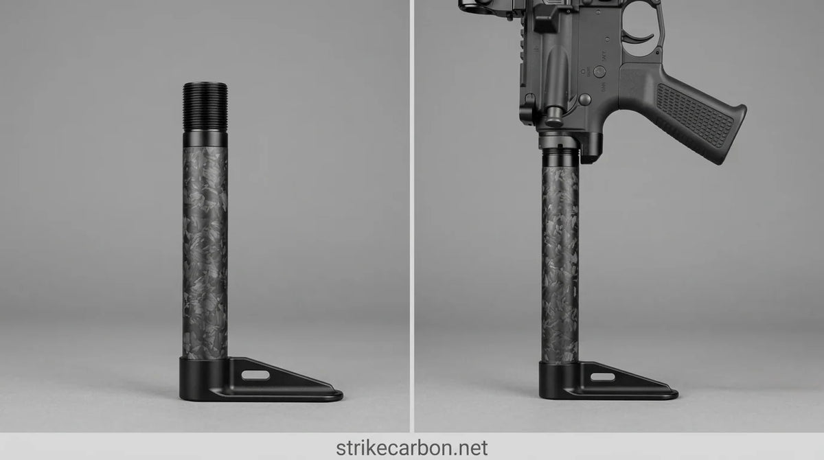 Strike Carbon lightweight carbon fibre stock for airsoft rifles