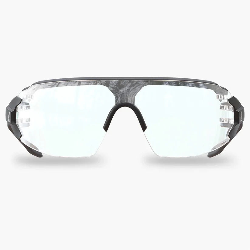 Edge Tactical Taven - Black Frame with Gray TPR / Clear Vapor Shield Lens