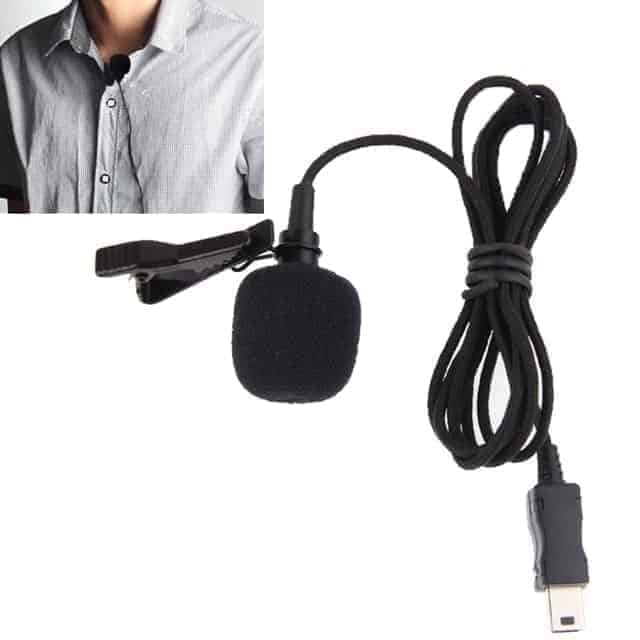 Tie-Clip Professional Design Mini Microphone for GoPro HERO4 /3+-puluz-Socom Tactical Airsoft