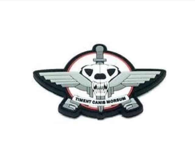 Timent Canis Morsum 'Fear the bite' morale patch (White)-Socom Tactical Airsoft-Socom Tactical Airsoft