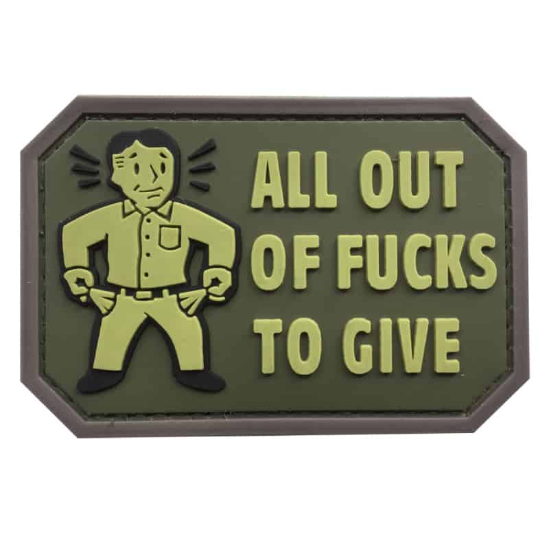 TPB All Out Of F***s To Give Patch-The Patch Board-Socom Tactical Airsoft