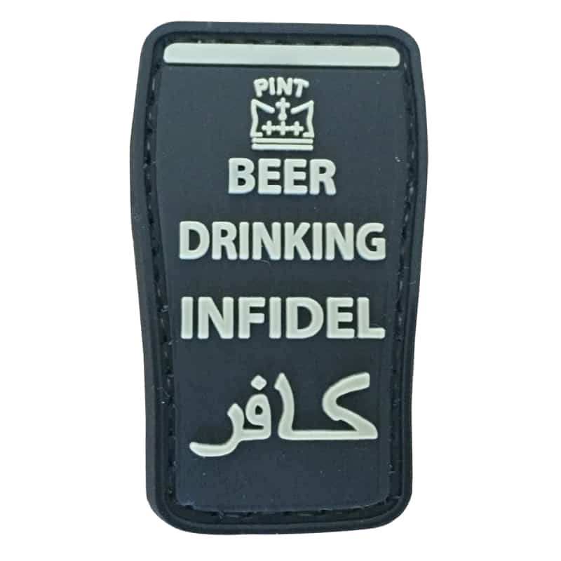 TPB Beer Drinking Infidel Patch-The Patch Board-Socom Tactical Airsoft