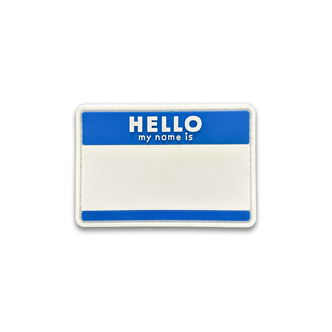 TPB Hello My Name Is (Blue) Patch-The Patch Board-Socom Tactical Airsoft