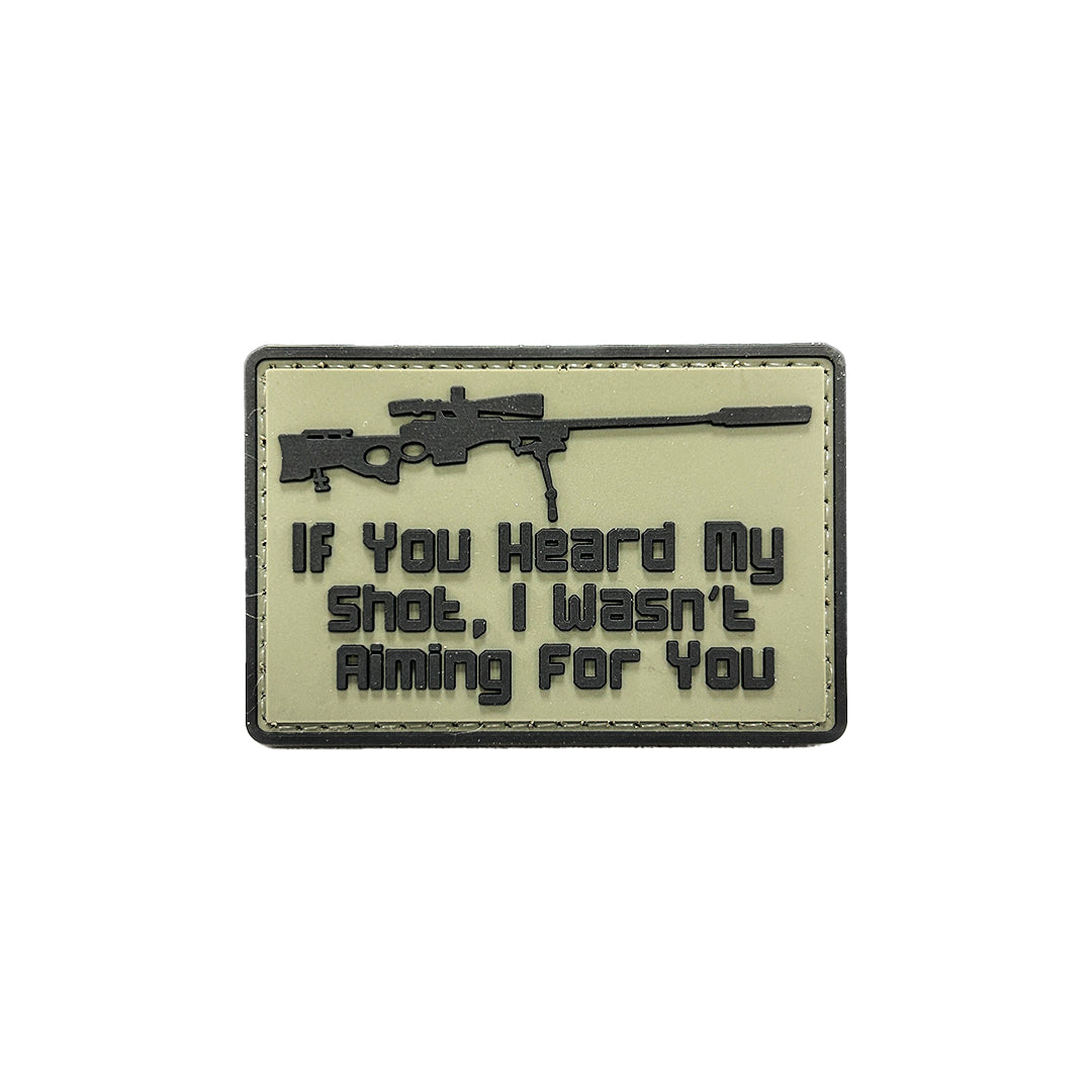 TPB If You Heard My Shot I Wasn’t Aiming At You Patch-The Patch Board-Socom Tactical Airsoft