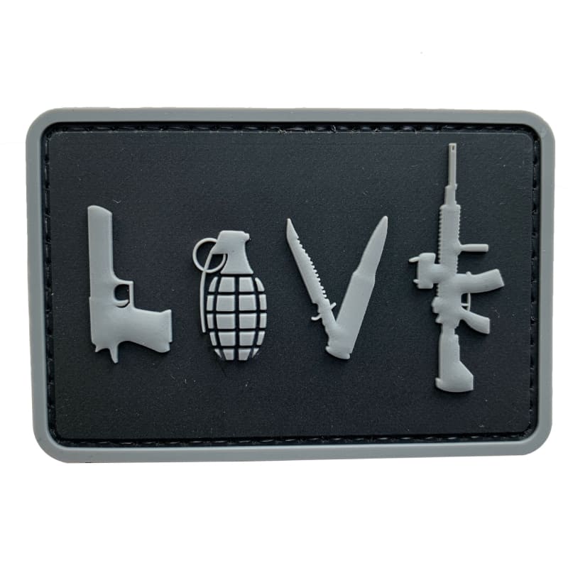 TPB LOVE Pistol/Grenade/Knife/Rifle Patch-The Patch Board-Socom Tactical Airsoft