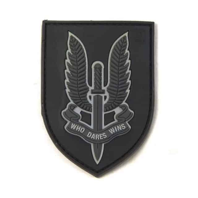 TPB SAS Who Dares Wins Patch (Black)-The Patch Board-Socom Tactical Airsoft