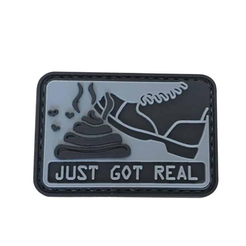 TPB S**t Just Got Real Patch (Black)-The Patch Board-Socom Tactical Airsoft