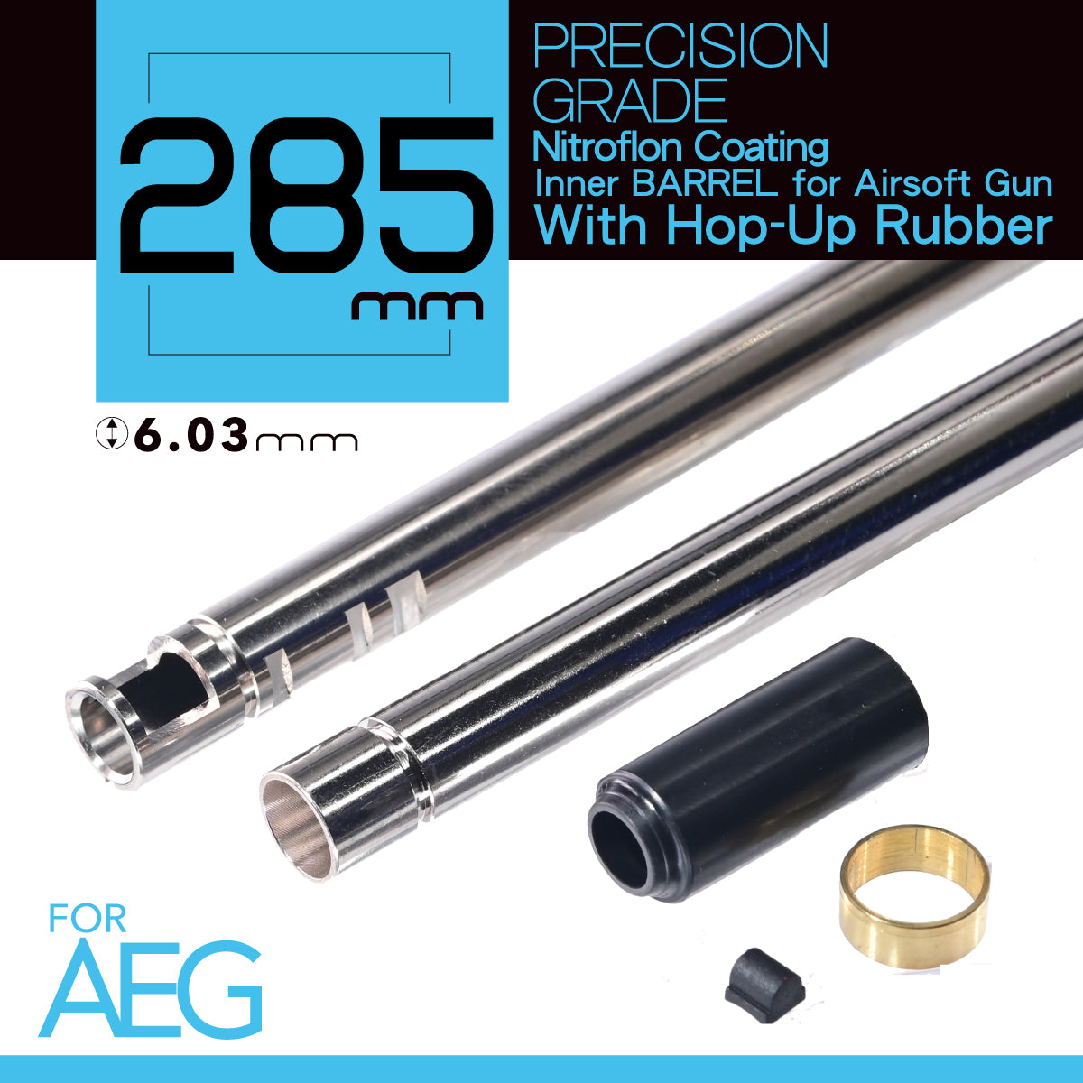 UNICORN Nitroflon Coating 6.03mm AEG Inner Barrel-Unicorn-Socom Tactical Airsoft