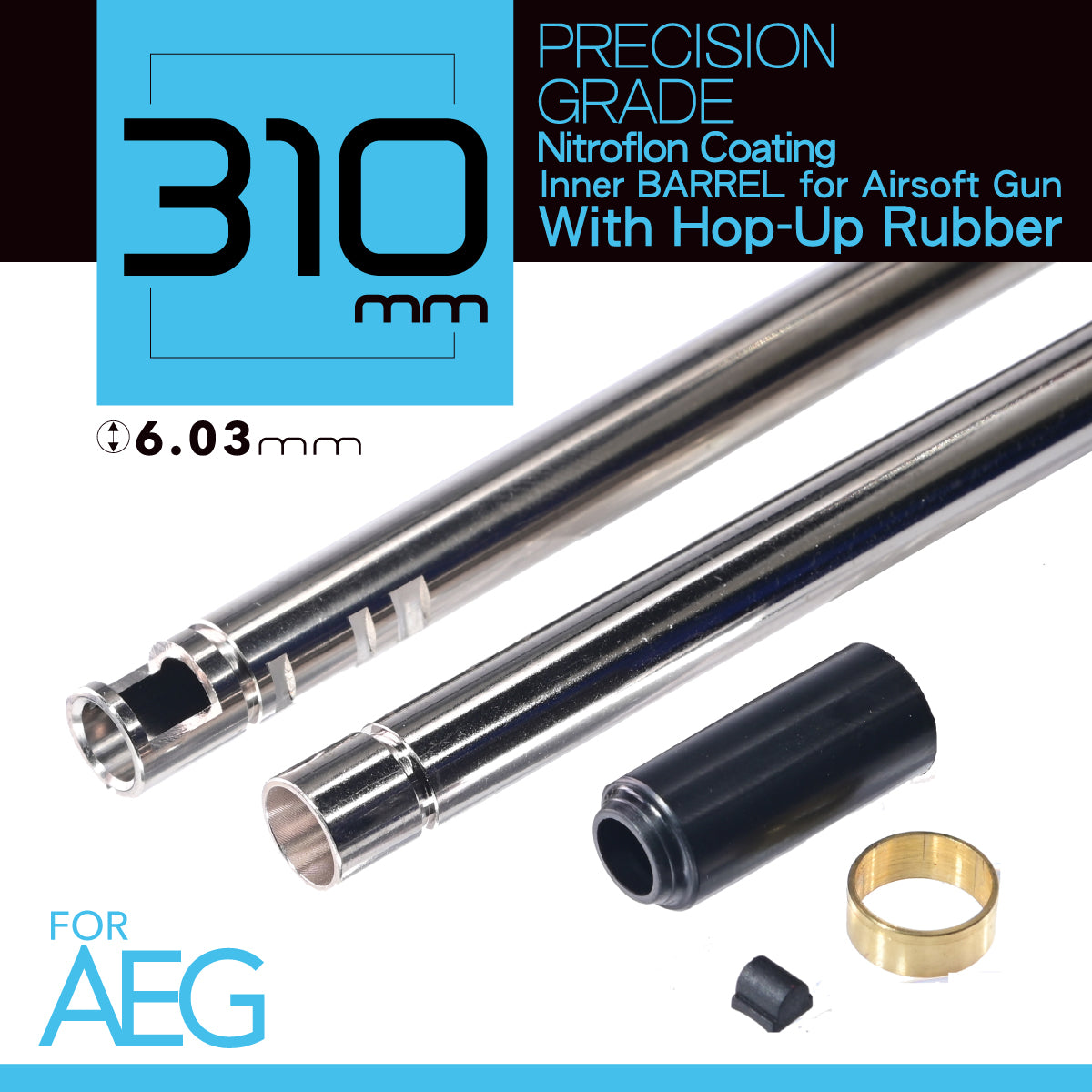 UNICORN Nitroflon Coating 6.03mm AEG Inner Barrel-Unicorn-Socom Tactical Airsoft