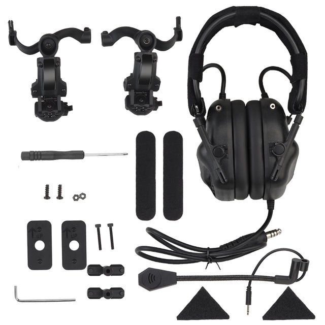 WBD Gen 5 Noise Reduction & Sound Pickup Headset (With Adapter) (Various Colours)-WBD-Socom Tactical Airsoft