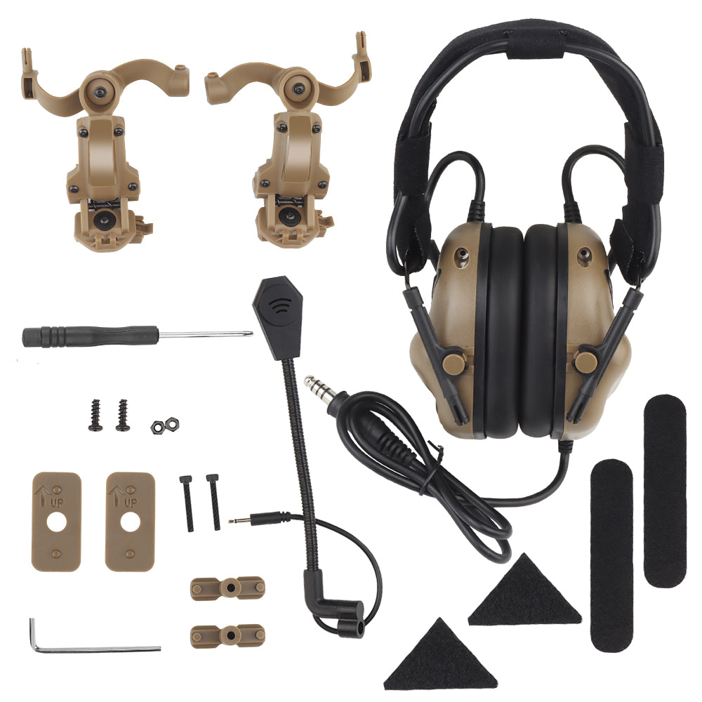 WBD Gen 5 Noise Reduction & Sound Pickup Headset (With Adapter) (Various Colours)-WBD-Socom Tactical Airsoft