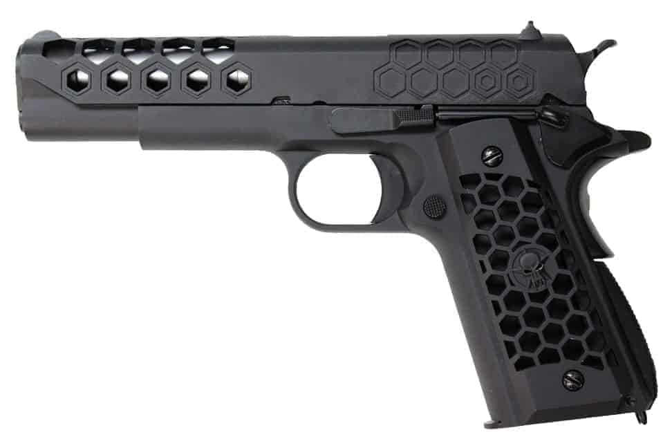 WE 1911 Hex Cut GBB Pistol - Black-WE-Socom Tactical Airsoft