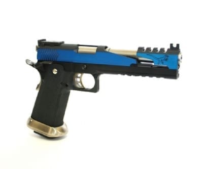 WE Hi-capa 6" T-Rex Custom with Titanium barrel - Blue-WE-Socom Tactical Airsoft