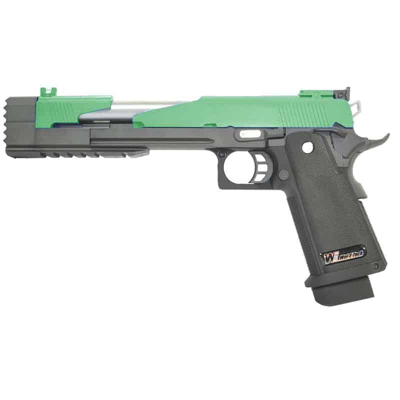 WE Hi-Capa Dragon 7" GBB Pistol - Type A (2 Tone)-WE-Socom Tactical Airsoft