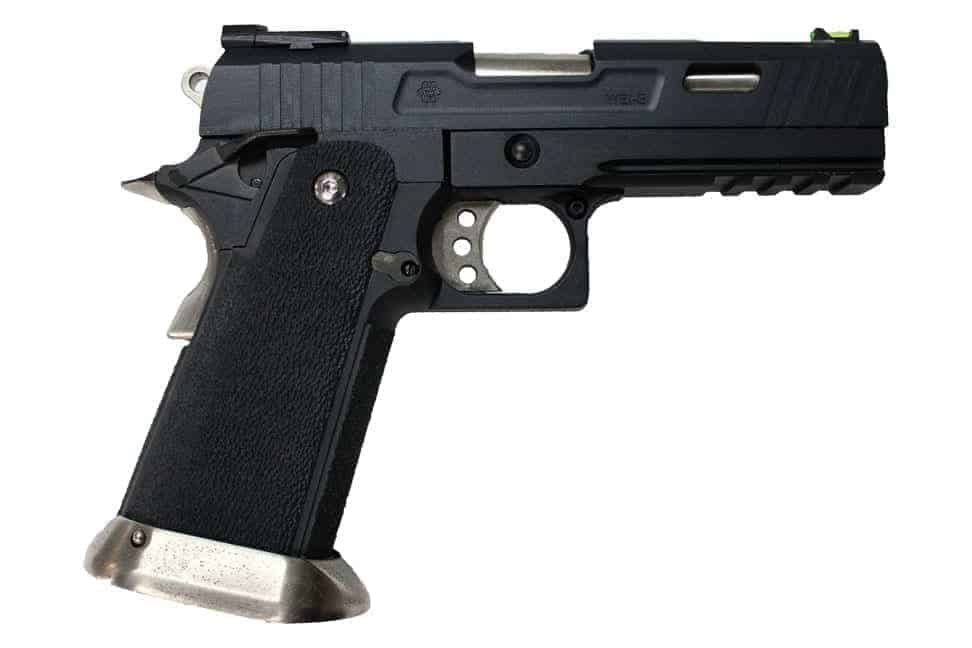 WE Hi-Capa Force 4.3 GBB Pistol 'Ruled' (Black)-WE-Socom Tactical Airsoft