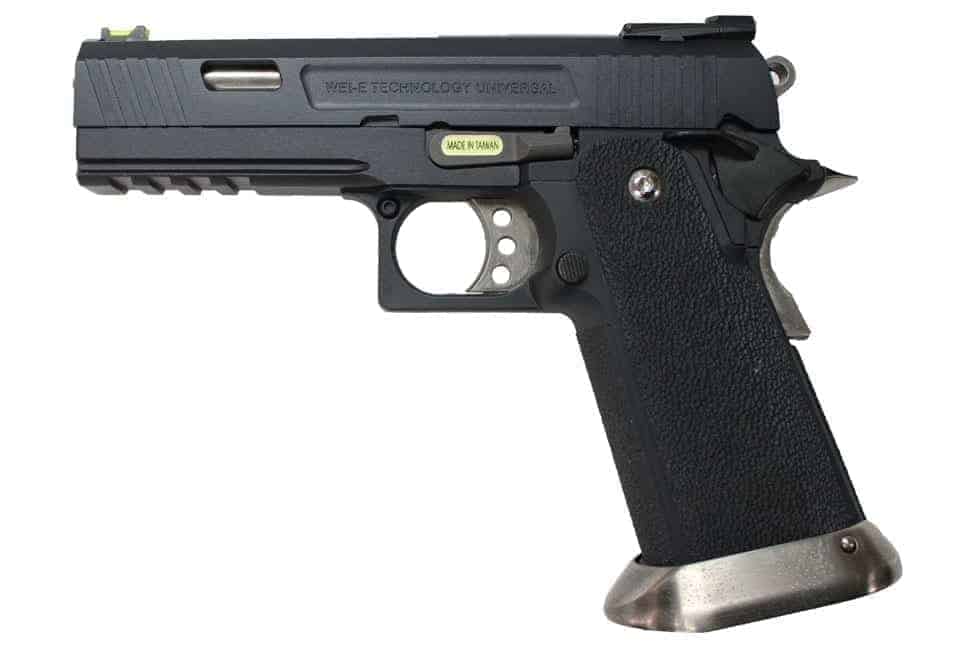 WE Hi-Capa Force 4.3 GBB Pistol 'Ruled' (Black)-WE-Socom Tactical Airsoft