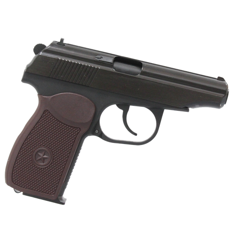 WE Makarov w/ Silencer & Extended Barrel - Brown grip-WE-Socom Tactical Airsoft