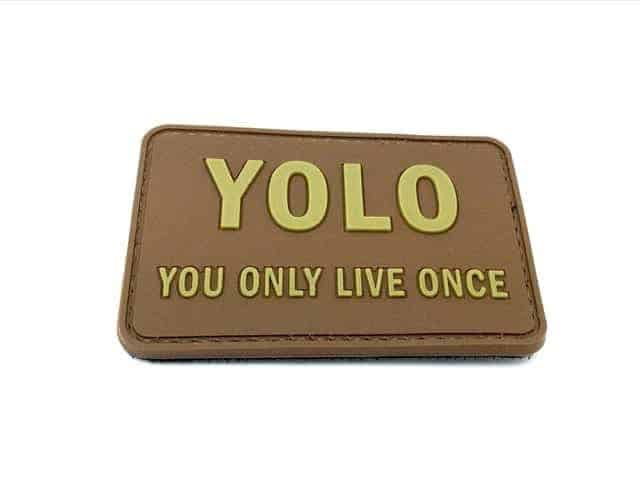 YOLO you only live once morale patch (Coyote)-Socom Tactical Airsoft-Socom Tactical Airsoft