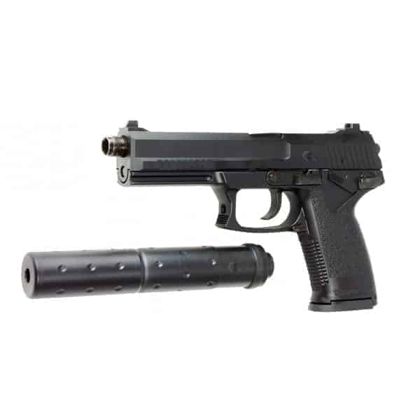 Y&P MK23 SOCOM Pistol With Barrel Extension Silencer-ACM-Socom Tactical Airsoft