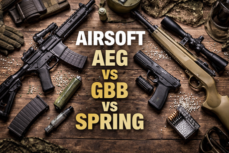 What's the Difference Between AEG, GBB, and Spring Airsoft Guns?