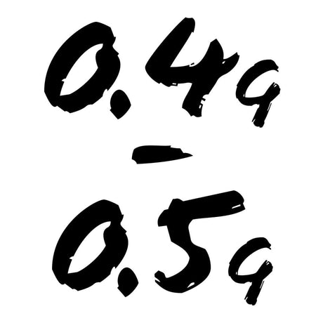 0.4g - 0.5g BBs