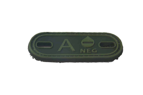 A Negative blood type patch (Green) (Fits boot lace)